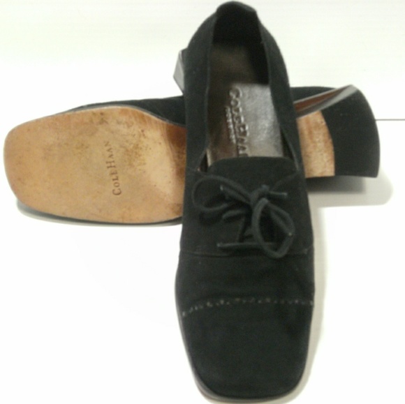 Cole Haan Country black suade lace up size6B - Picture 1 of 3